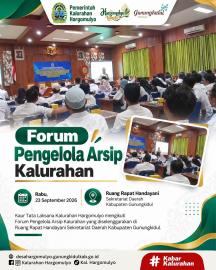 KAUR TATA LAKSANA HARGOMULYO HADIRI FORUM PENGELOLA ARSIP KALURAHAN